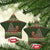 Book Lovers Christmas Ceramic Ornament Gingerbread With Xmas Book Tree - Wonder Print Shop
