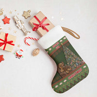 Book Lovers Christmas Stocking Gingerbread With Xmas Book Tree - Wonder Print Shop