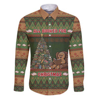 Book Lovers Christmas Family Matching Short Sleeve Bodycon Dress and Hawaiian Shirt Gingerbread With Xmas Book Tree - Wonder Print Shop