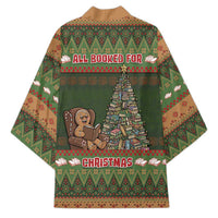 Book Lovers Christmas Kimono Gingerbread With Xmas Book Tree - Wonder Print Shop