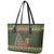 Book Lovers Christmas Leather Tote Bag Gingerbread With Xmas Book Tree - Wonder Print Shop