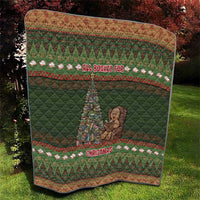 Book Lovers Christmas Quilt Gingerbread With Xmas Book Tree - Wonder Print Shop