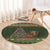 Book Lovers Christmas Round Carpet Gingerbread With Xmas Book Tree - Wonder Print Shop