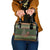 Book Lovers Christmas Shoulder Handbag Gingerbread With Xmas Book Tree - Wonder Print Shop