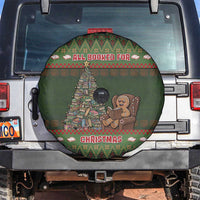 Book Lovers Christmas Spare Tire Cover Gingerbread With Xmas Book Tree - Wonder Print Shop