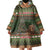Book Lovers Christmas Wearable Blanket Hoodie Gingerbread With Xmas Book Tree - Wonder Print Shop