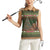Book Lovers Christmas Women Sleeveless Polo Shirt Gingerbread With Xmas Book Tree - Wonder Print Shop