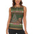 Book Lovers Christmas Women Sleeveless Polo Shirt Gingerbread With Xmas Book Tree - Wonder Print Shop