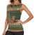 Book Lovers Christmas Women Sleeveless Polo Shirt Gingerbread With Xmas Book Tree - Wonder Print Shop