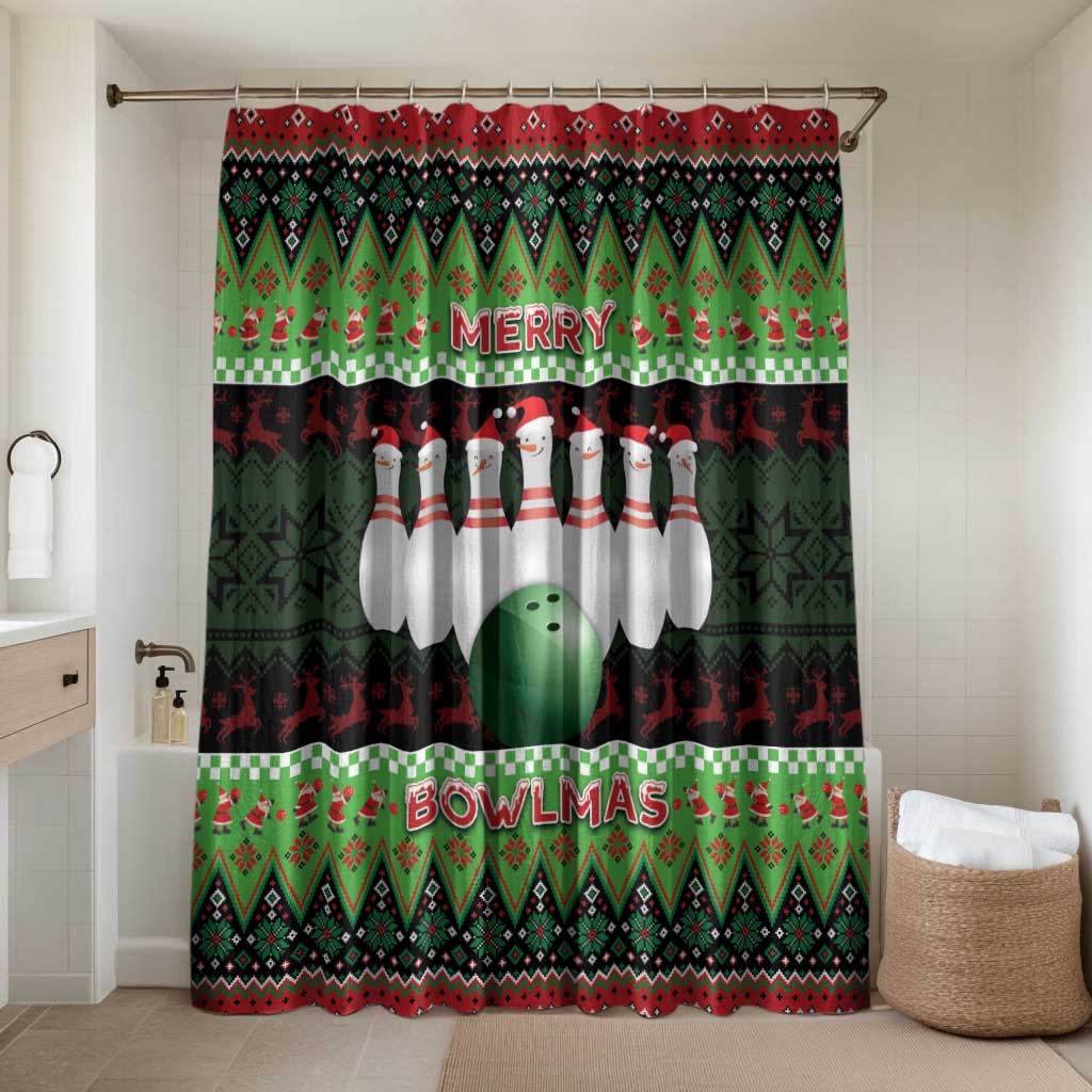 Bowling Christmas Bathroom Set Merry Bowlmas - Wonder Print Shop