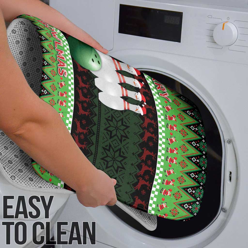 Bowling Christmas Bathroom Set Merry Bowlmas - Wonder Print Shop