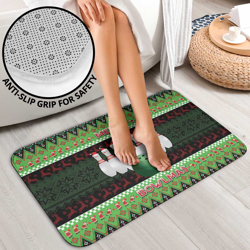 Bowling Christmas Bathroom Set Merry Bowlmas - Wonder Print Shop
