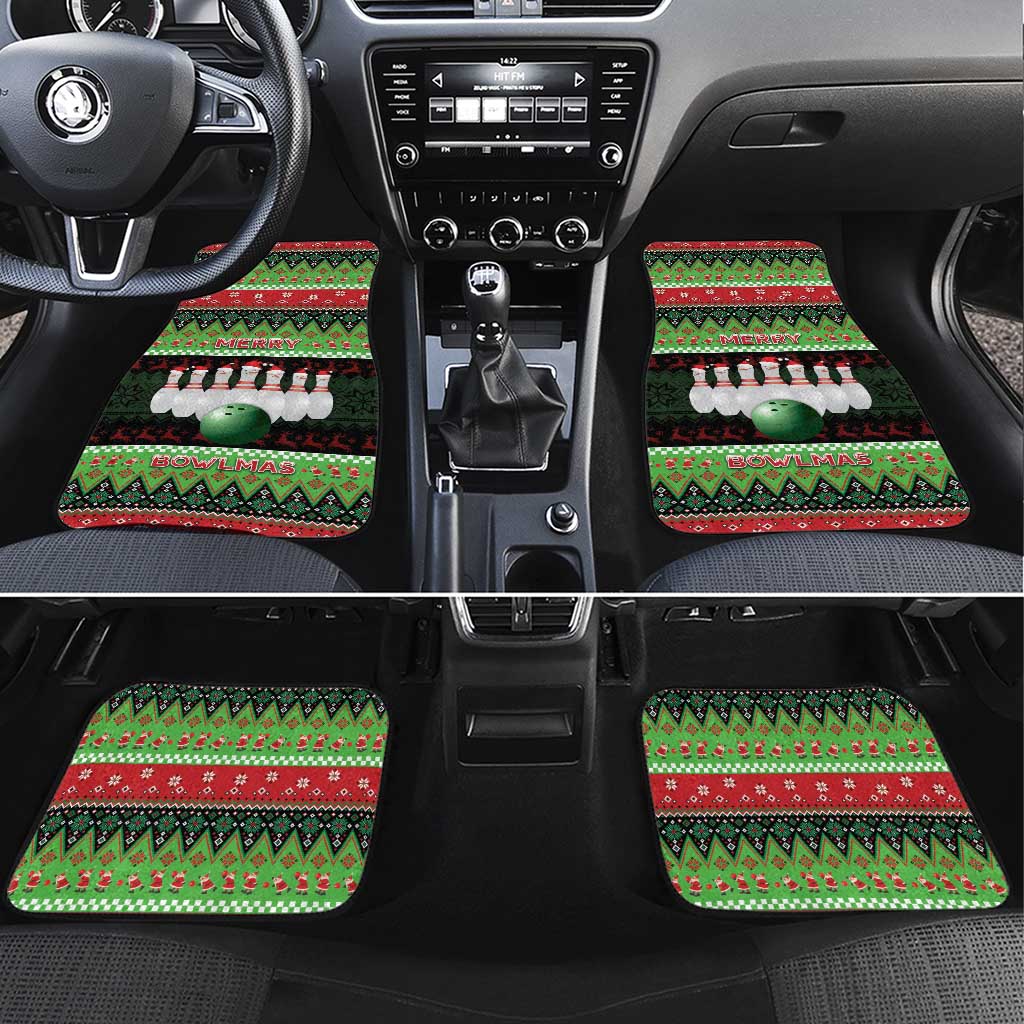 Bowling Christmas Car Mats Merry Bowlmas - Wonder Print Shop