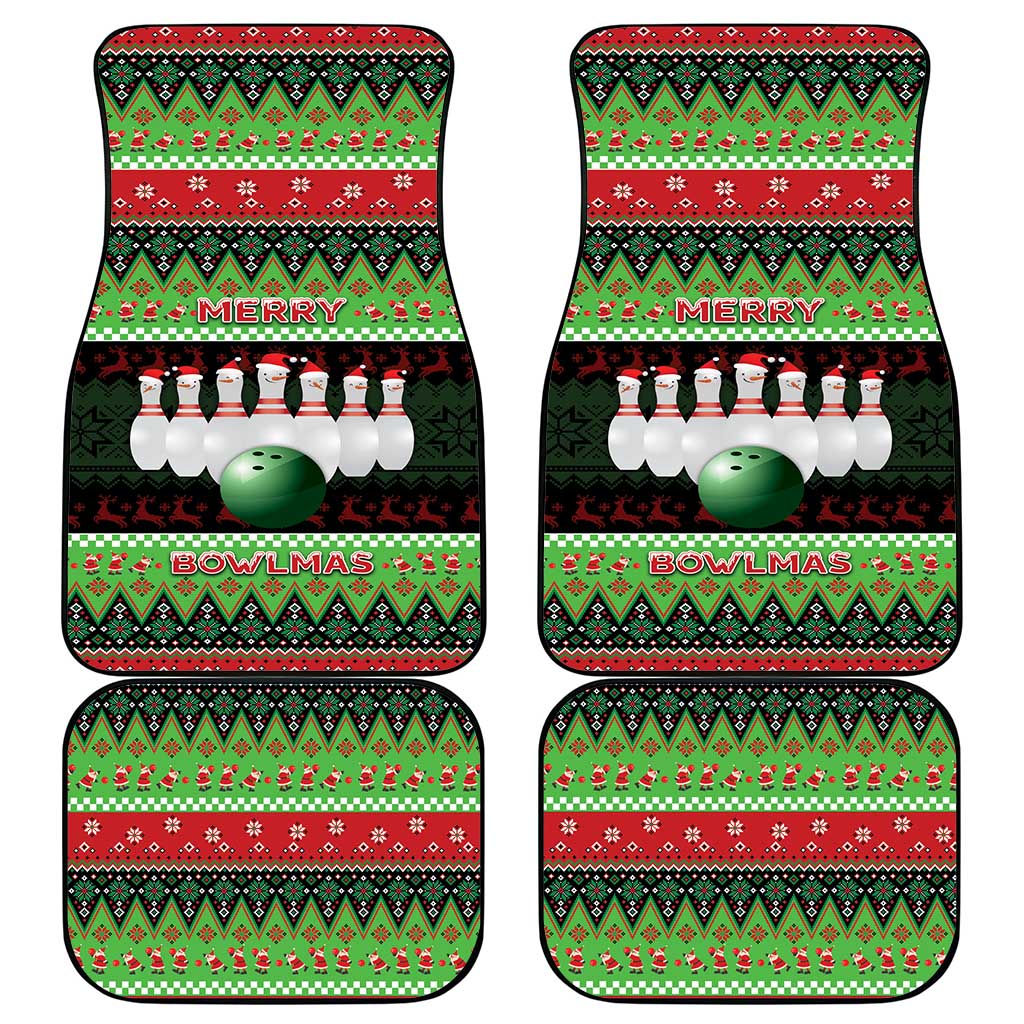 Bowling Christmas Car Mats Merry Bowlmas - Wonder Print Shop