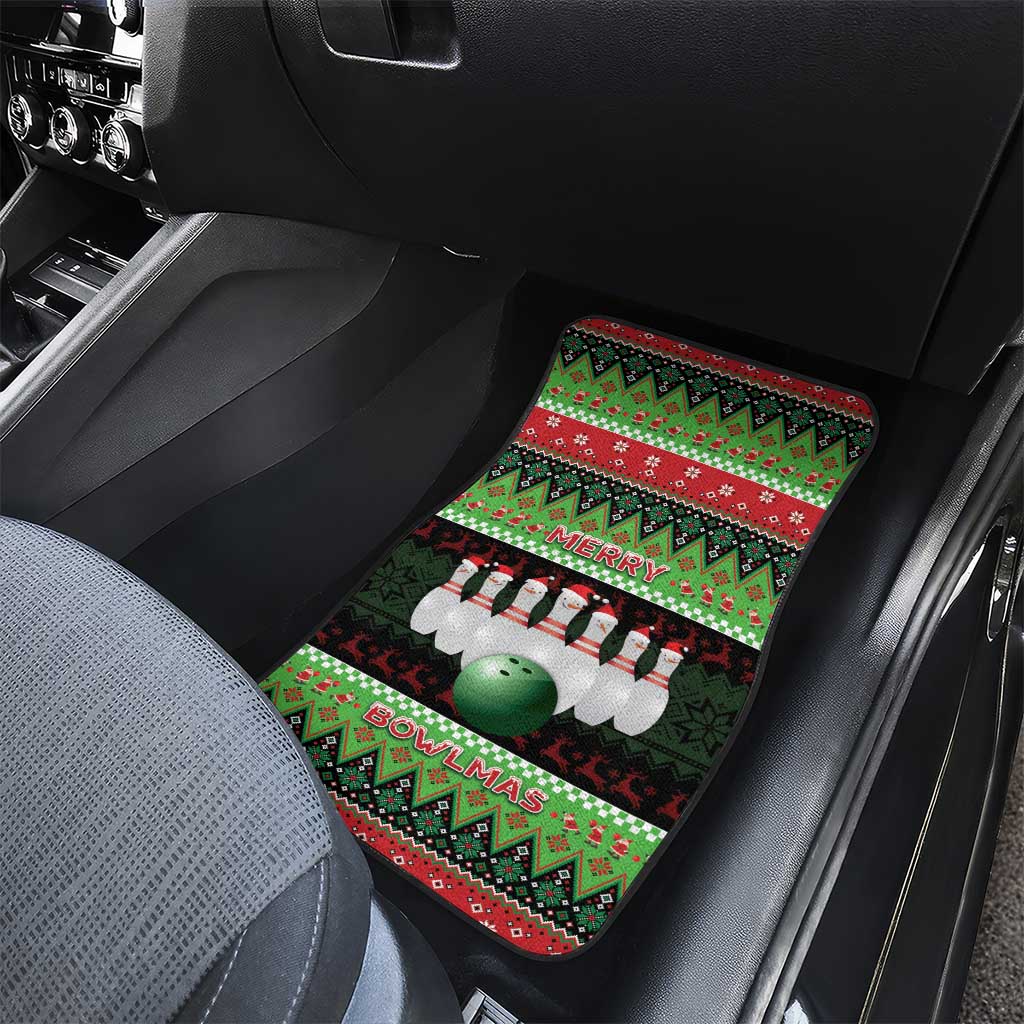 Bowling Christmas Car Mats Merry Bowlmas - Wonder Print Shop