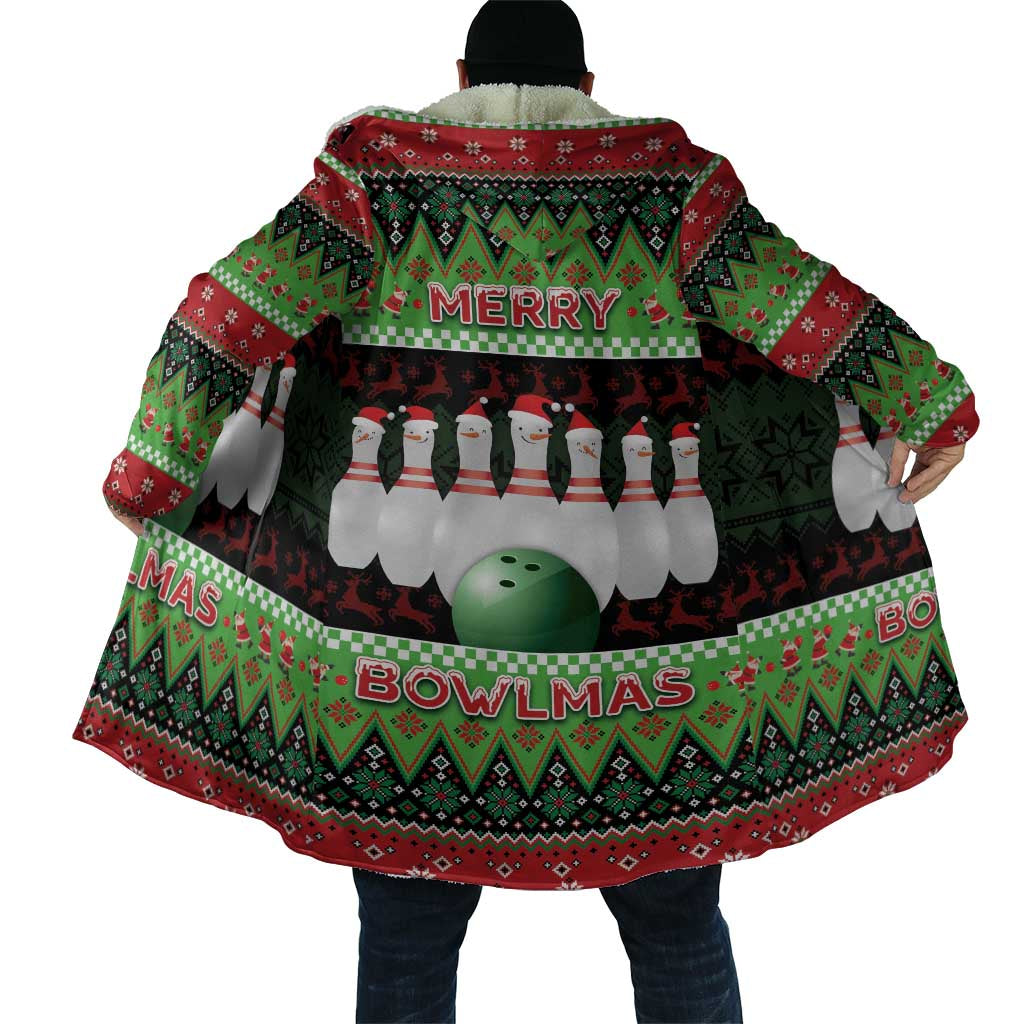 Bowling Christmas Cloak Merry Bowlmas - Wonder Print Shop