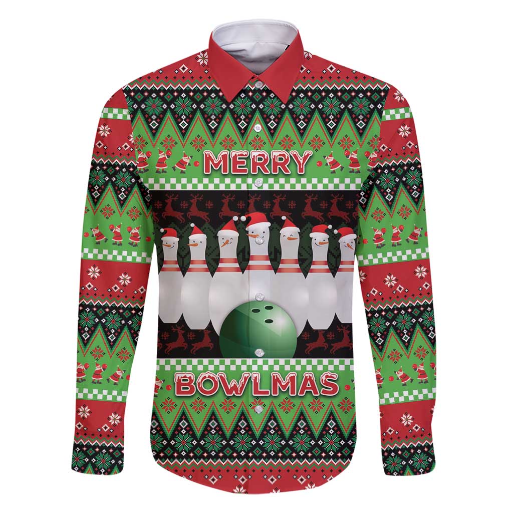 Bowling Christmas Family Matching Mermaid Dress and Hawaiian Shirt Merry Bowlmas - Wonder Print Shop