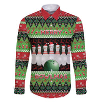 Bowling Christmas Family Matching Short Sleeve Bodycon Dress and Hawaiian Shirt Merry Bowlmas - Wonder Print Shop