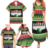 Bowling Christmas Family Matching Summer Maxi Dress and Hawaiian Shirt Merry Bowlmas - Wonder Print Shop