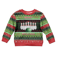 Bowling Christmas Kid Ugly Christmas Sweater Merry Bowlmas - Wonder Print Shop