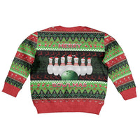 Bowling Christmas Kid Ugly Christmas Sweater Merry Bowlmas - Wonder Print Shop
