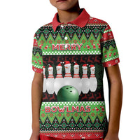 Bowling Christmas Kid Polo Shirt Merry Bowlmas - Wonder Print Shop