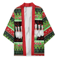 Bowling Christmas Kimono Merry Bowlmas - Wonder Print Shop