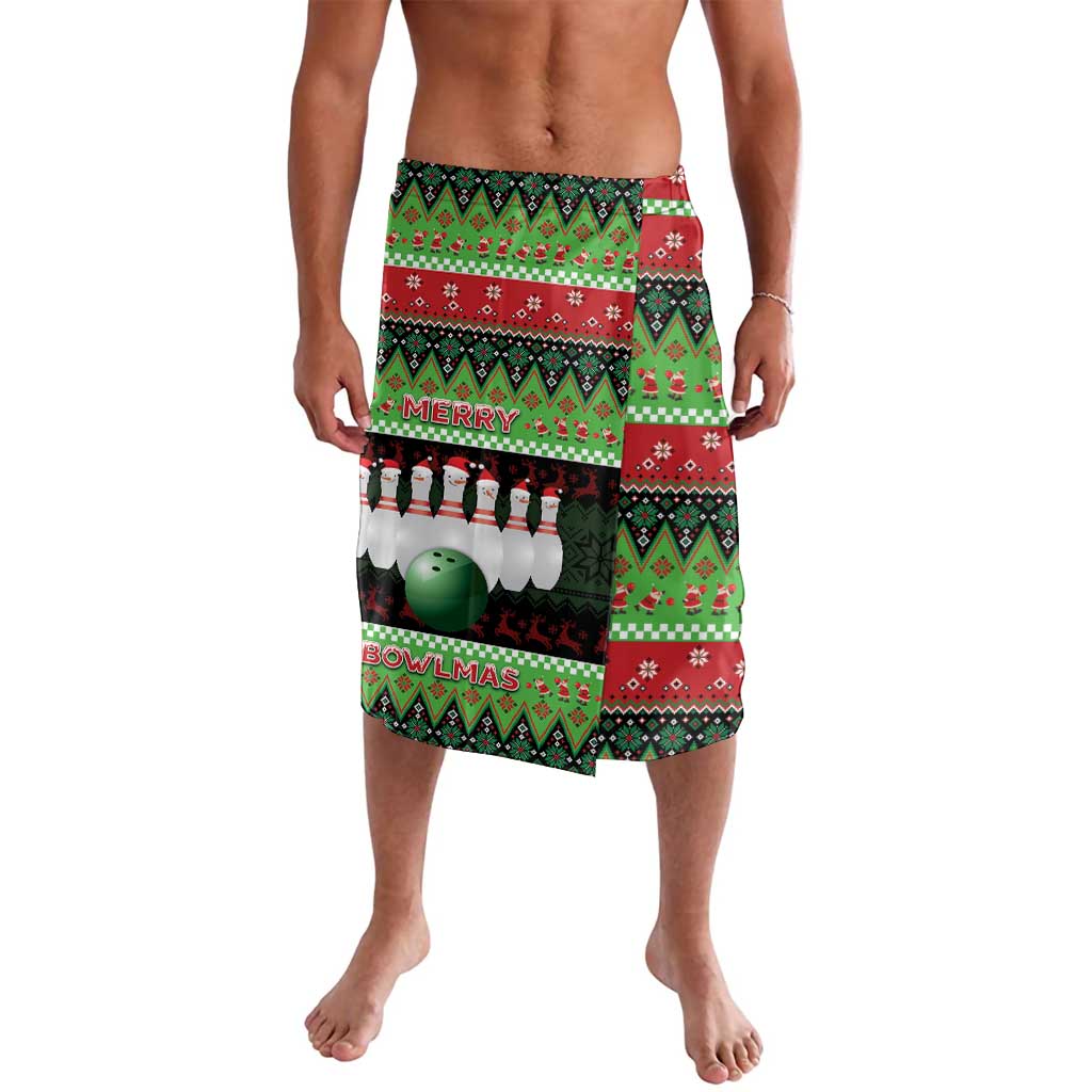 Bowling Christmas Lavalava Merry Bowlmas - Wonder Print Shop