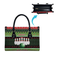 Bowling Christmas Leather Bag Merry Bowlmas - Wonder Print Shop