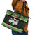Bowling Christmas Leather Tote Bag Merry Bowlmas - Wonder Print Shop