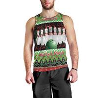 Bowling Christmas Men Tank Top Merry Bowlmas - Wonder Print Shop