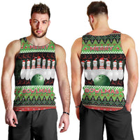 Bowling Christmas Men Tank Top Merry Bowlmas - Wonder Print Shop