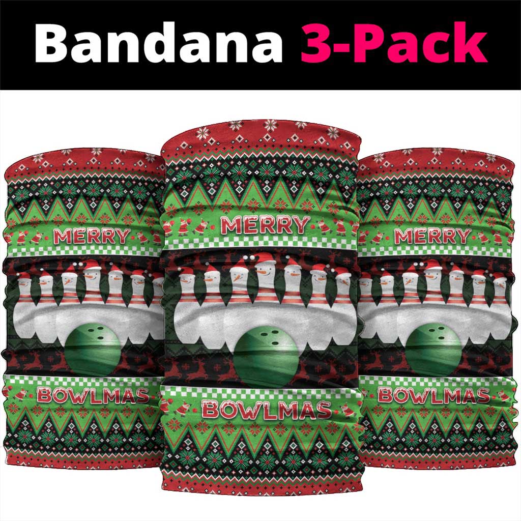 Bowling Christmas Neck Gaiter Merry Bowlmas - Wonder Print Shop