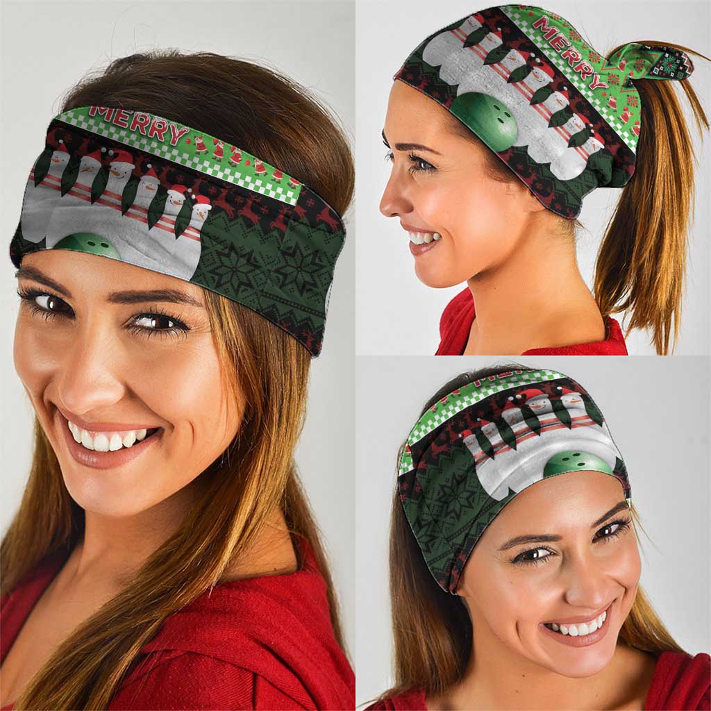 Bowling Christmas Neck Gaiter Merry Bowlmas - Wonder Print Shop