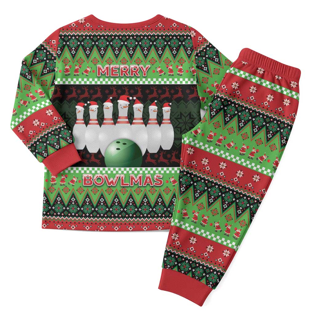 Bowling Christmas Pajama Set Merry Bowlmas - Wonder Print Shop