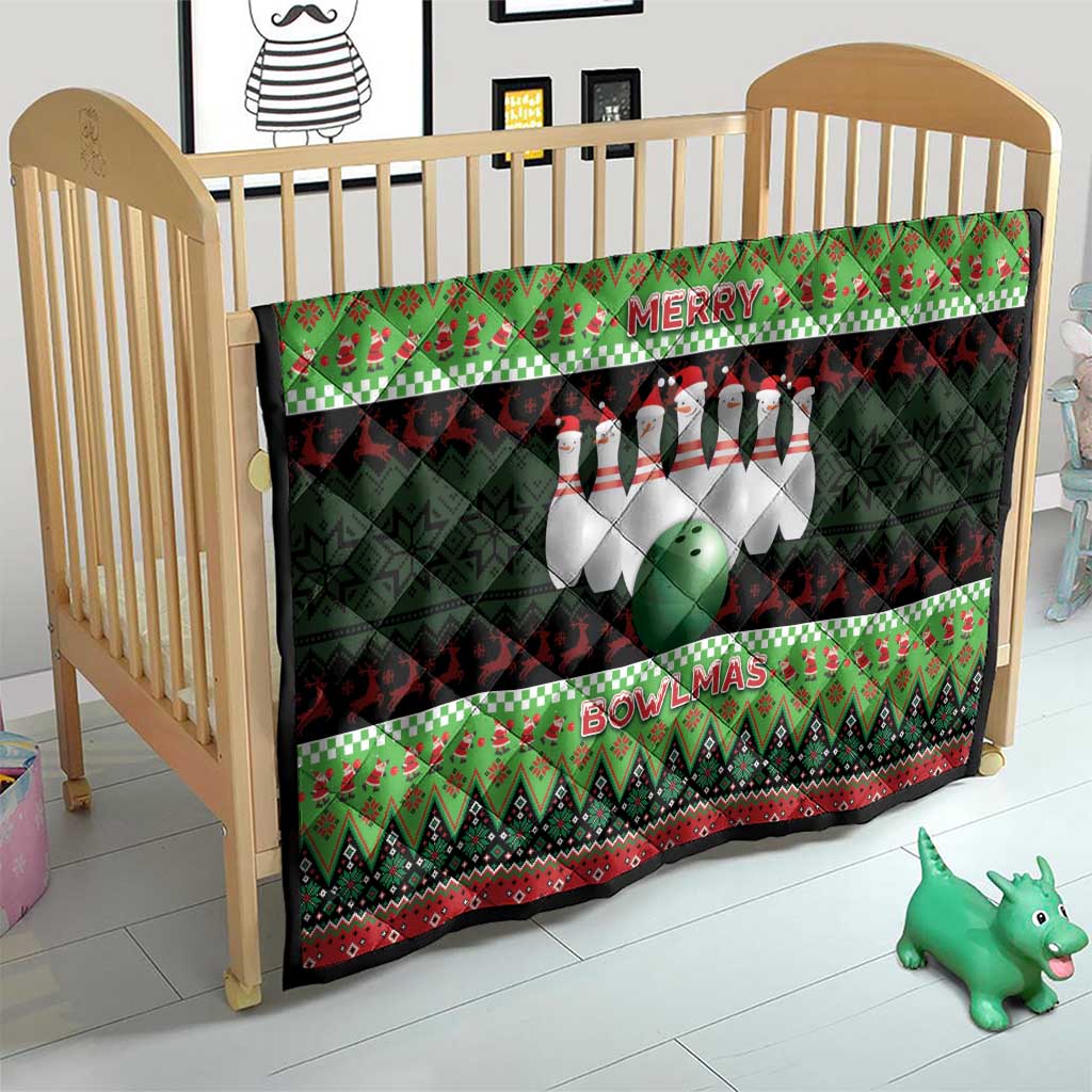 Bowling Christmas Quilt Merry Bowlmas - Wonder Print Shop