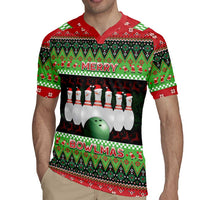 Bowling Christmas Rugby Jersey Merry Bowlmas - Wonder Print Shop
