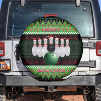 Bowling Christmas Spare Tire Cover Merry Bowlmas - Wonder Print Shop