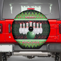 Bowling Christmas Spare Tire Cover Merry Bowlmas - Wonder Print Shop