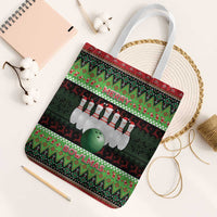 Bowling Christmas Tote Bag Merry Bowlmas - Wonder Print Shop