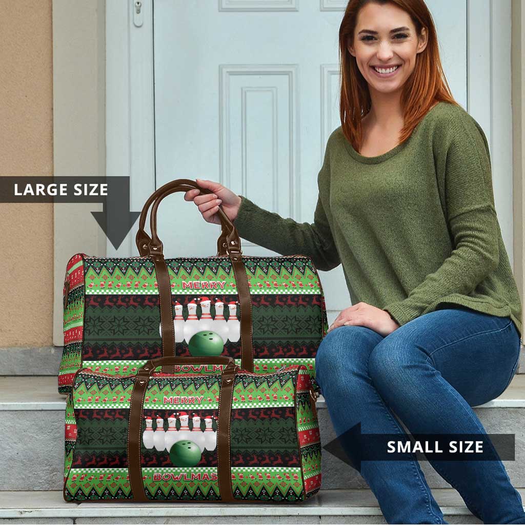 Bowling Christmas Travel Bag Merry Bowlmas - Wonder Print Shop