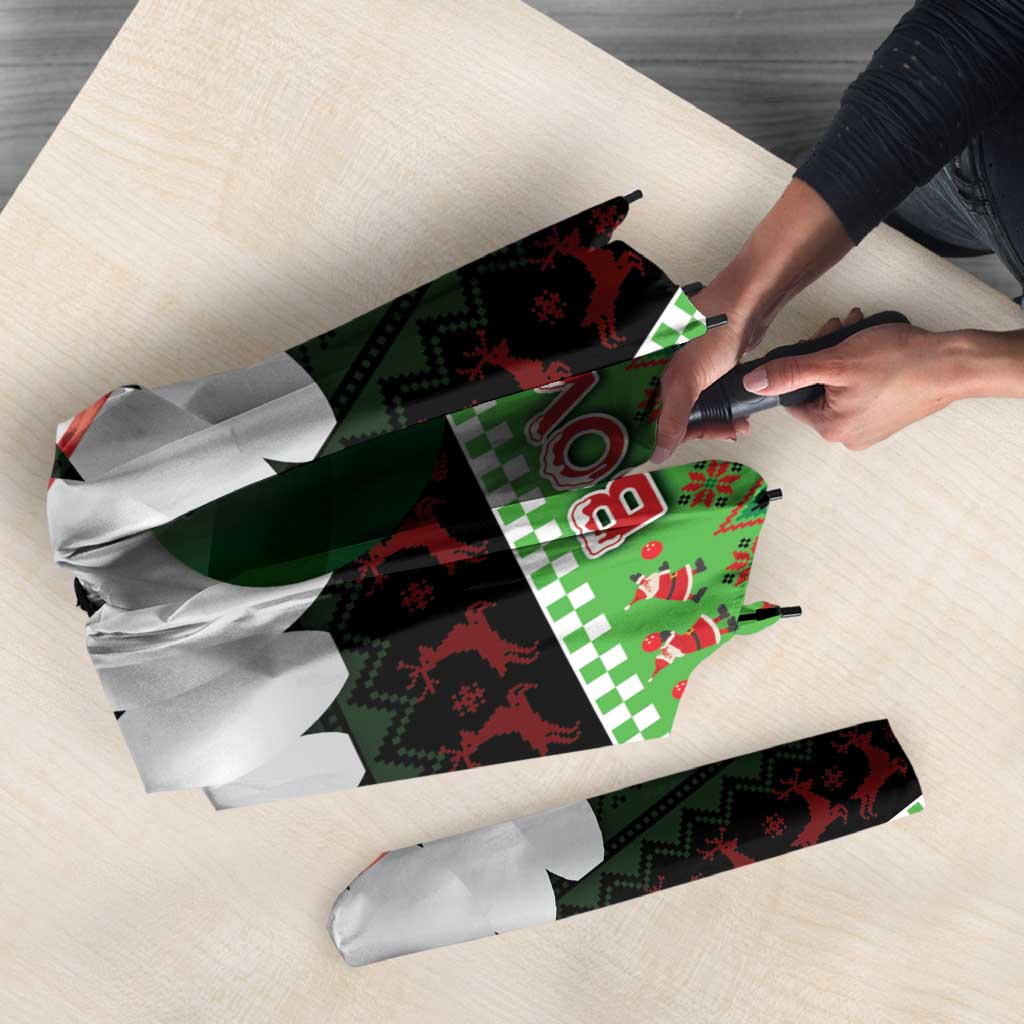 Bowling Christmas Umbrella Merry Bowlmas - Wonder Print Shop