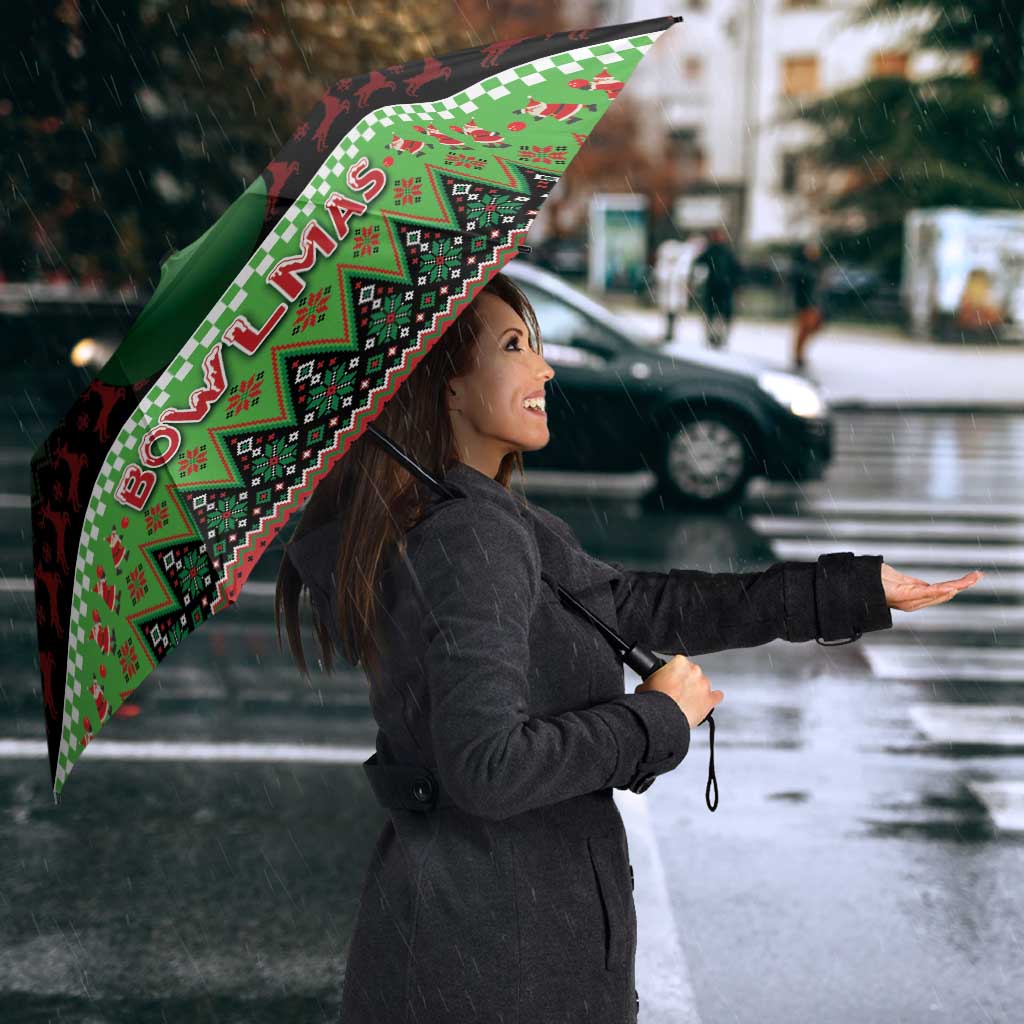 Bowling Christmas Umbrella Merry Bowlmas - Wonder Print Shop