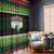 Bowling Christmas Window Curtain Merry Bowlmas - Wonder Print Shop