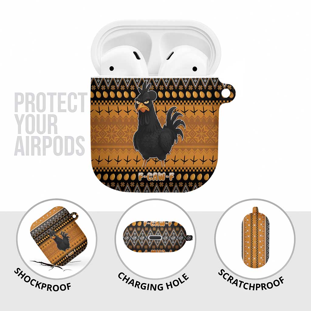Chicken Christmas AirPods Case F Caw F - Wonder Print Shop