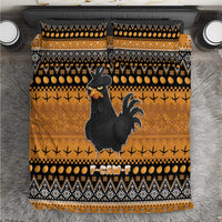 Chicken Christmas Bedding Set F Caw F - Wonder Print Shop