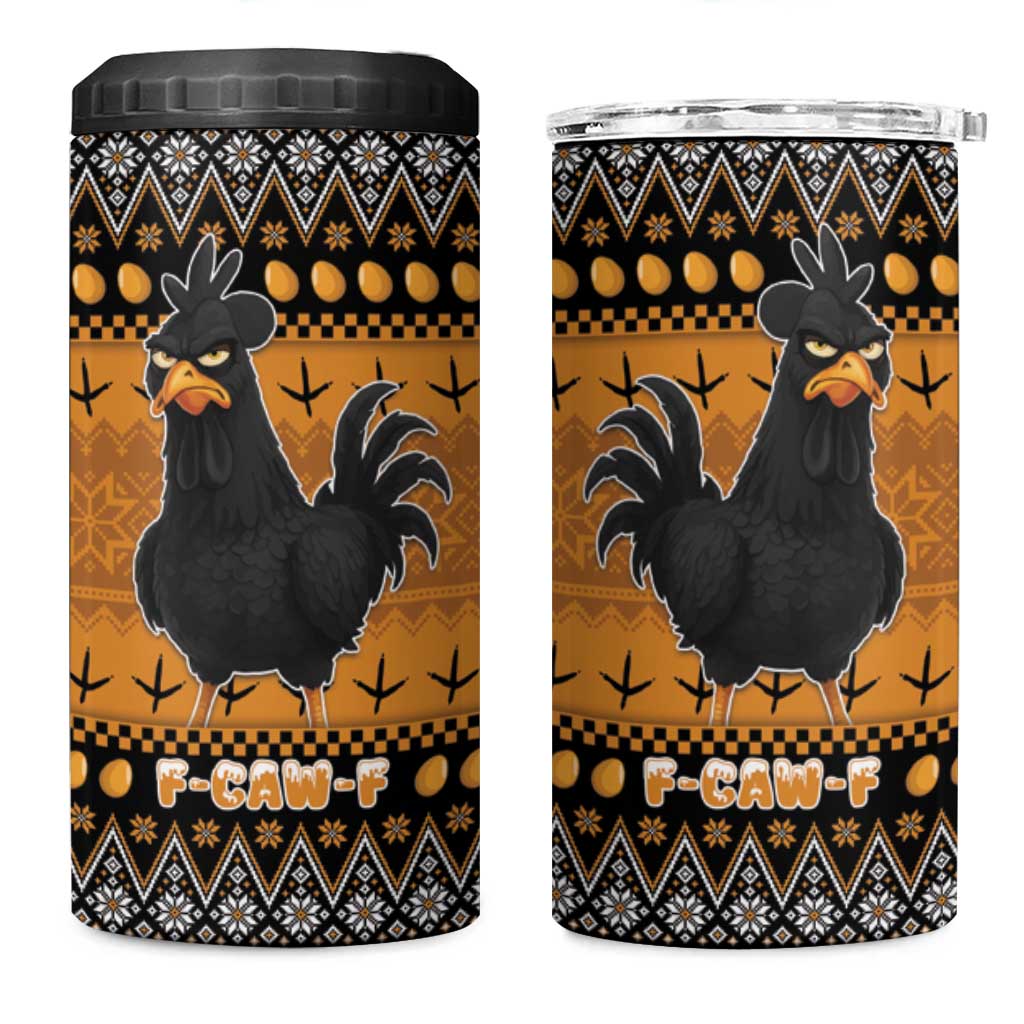 Chicken Christmas 4 in 1 Can Cooler Tumbler F Caw F - Wonder Print Shop