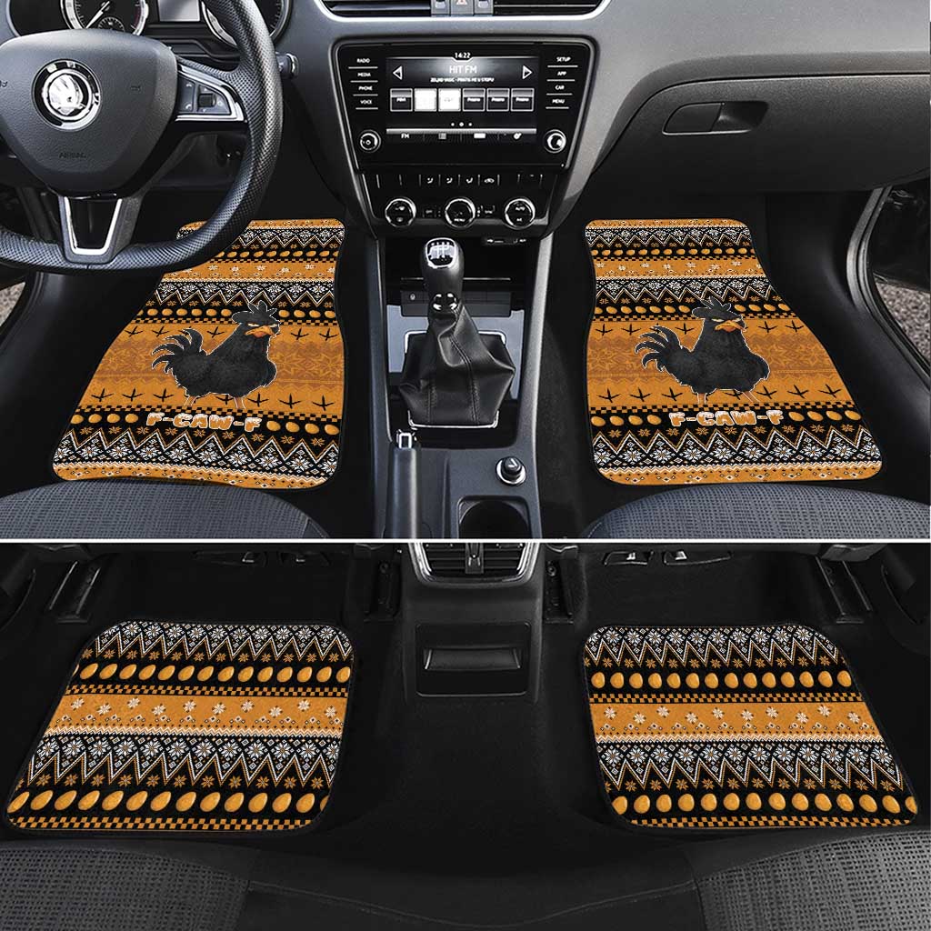 Chicken Christmas Car Mats F Caw F - Wonder Print Shop