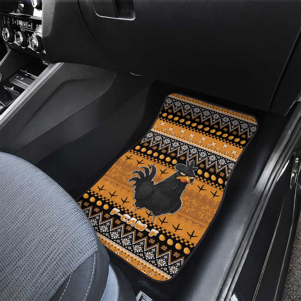 Chicken Christmas Car Mats F Caw F - Wonder Print Shop