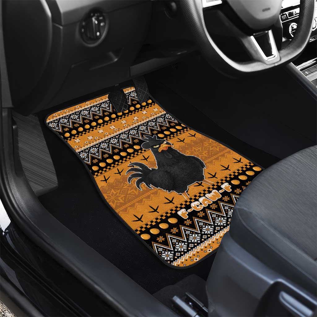 Chicken Christmas Car Mats F Caw F - Wonder Print Shop